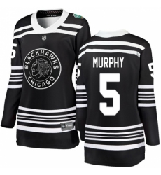 Women's Chicago Blackhawks #5 Connor Murphy Black 2019 Winter Classic Fanatics Branded Breakaway NHL Jersey