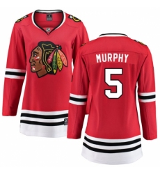 Women's Chicago Blackhawks #5 Connor Murphy Fanatics Branded Red Home Breakaway NHL Jersey