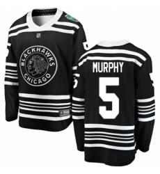 Youth Chicago Blackhawks #5 Connor Murphy Black 2019 Winter Classic Fanatics Branded Breakaway NHL Jersey