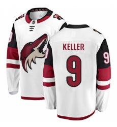 Youth Arizona Coyotes #9 Clayton Keller Fanatics Branded White Away Breakaway NHL Jersey