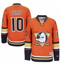 Women's Reebok Anaheim Ducks #10 Corey Perry Authentic Orange Third NHL Jersey