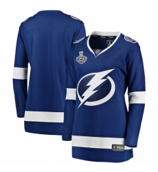 Women's Tampa Bay Lightning Fanatics Branded Blue Blank 2020 Stanley Cup Final Bound Home Breakaway Jersey