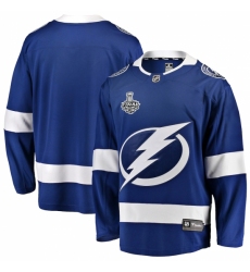 Youth Tampa Bay Lightning Fanatics Branded Blue Blank 2020 Stanley Cup Final Bound Home Breakaway Jersey