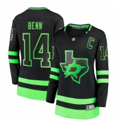 Women's Dallas Stars #14 Jamie Benn Fanatics Branded Black 2020-21 Alternate Premier Breakaway Player Jersey