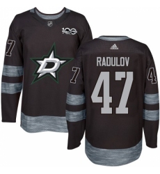 Men's Adidas Dallas Stars #47 Alexander Radulov Premier Black 1917-2017 100th Anniversary NHL Jersey