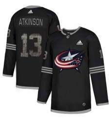 Men's Adidas Columbus Blue Jackets #13 Cam Atkinson Black Authentic Classic Stitched NHL Jersey