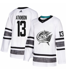 Men's Adidas Columbus Blue Jackets #13 Cam Atkinson White 2019 All-Star Game Parley Authentic Stitched NHL Jersey