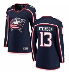 Women's Columbus Blue Jackets #13 Cam Atkinson Fanatics Branded Navy Blue Home Breakaway NHL Jersey