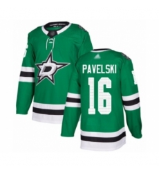 Men's Dallas Stars #16 Joe Pavelski Authentic Green Home Hockey Jersey