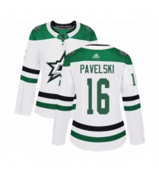 Women's Dallas Stars #16 Joe Pavelski Authentic White Away Hockey Jersey