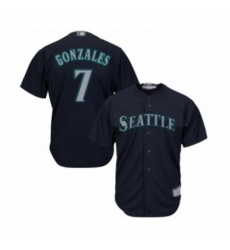 Youth Seattle Mariners #7 Marco Gonzales Authentic Navy Blue Alternate 2 Cool Base Baseball Player Jersey