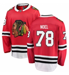 Youth Chicago Blackhawks #78 Nathan Noel Fanatics Branded Red Home Breakaway NHL Jersey