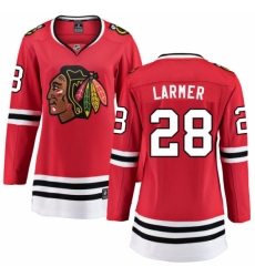 Women's Chicago Blackhawks #28 Steve Larmer Fanatics Branded Red Home Breakaway NHL Jersey