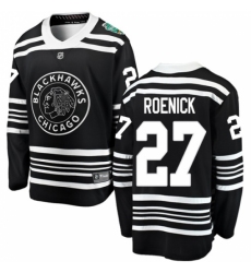 Youth Chicago Blackhawks #27 Jeremy Roenick Black 2019 Winter Classic Fanatics Branded Breakaway NHL Jersey