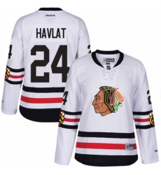 Women's Reebok Chicago Blackhawks #24 Martin Havlat Premier White 2017 Winter Classic NHL Jersey