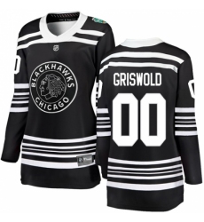 Women's Chicago Blackhawks #00 Clark Griswold Black 2019 Winter Classic Fanatics Branded Breakaway NHL Jersey