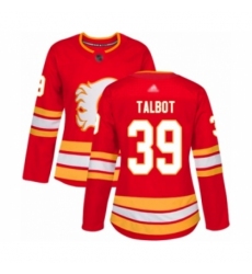 Women's Calgary Flames #39 Cam Talbot Authentic Red Alternate Hockey Jersey