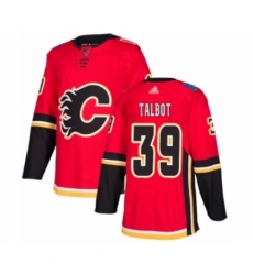 Youth Calgary Flames #39 Cam Talbot Authentic Red Home Hockey Jersey