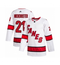 Youth Carolina Hurricanes #21 Nino Niederreiter Authentic White Away Hockey Jersey