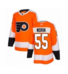 Youth Philadelphia Flyers #55 Samuel Morin Authentic Orange Home Hockey Jersey