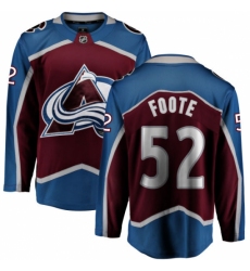 Men's Colorado Avalanche #52 Adam Foote Fanatics Branded Maroon Home Breakaway NHL Jersey