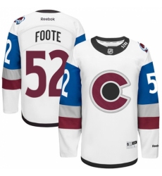 Men's Reebok Colorado Avalanche #52 Adam Foote Authentic White 2016 Stadium Series NHL Jersey