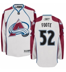 Youth Reebok Colorado Avalanche #52 Adam Foote Authentic White Away NHL Jersey
