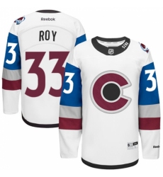 Men's Reebok Colorado Avalanche #33 Patrick Roy Premier White 2016 Stadium Series NHL Jersey