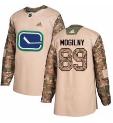 Men's Adidas Vancouver Canucks #89 Alexander Mogilny Authentic Camo Veterans Day Practice NHL Jersey