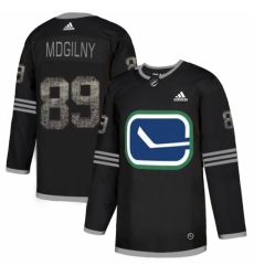 Men's Adidas Vancouver Canucks #89 Alexander Mogilny Black 1 Authentic Classic Stitched NHL Jersey