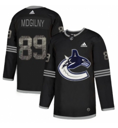 Men's Adidas Vancouver Canucks #89 Alexander Mogilny Black Authentic Classic Stitched NHL Jersey