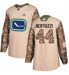 Men's Adidas Vancouver Canucks #44 Todd Bertuzzi Authentic Camo Veterans Day Practice NHL Jersey