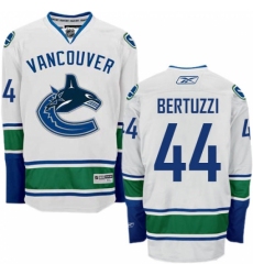 Men's Reebok Vancouver Canucks #44 Todd Bertuzzi Authentic White Away NHL Jersey