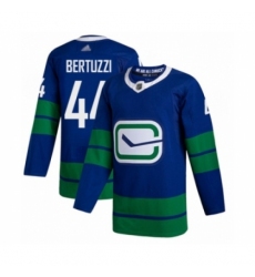 Men's Vancouver Canucks #44 Todd Bertuzzi Authentic Royal Blue Alternate Hockey Jersey