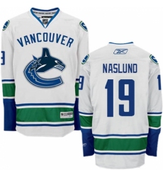 Men's Reebok Vancouver Canucks #19 Markus Naslund Authentic White Away NHL Jersey