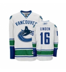 Women's Reebok Vancouver Canucks #16 Trevor Linden Authentic White Away NHL Jersey