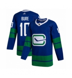 Men's Vancouver Canucks #10 Pavel Bure Authentic Royal Blue Alternate Hockey Jersey