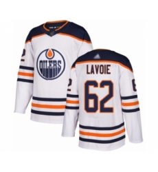 Youth Edmonton Oilers #62 Raphael Lavoie Authentic White Away Hockey Jersey