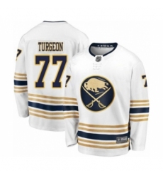 Men's Buffalo Sabres #77 Pierre Turgeon Fanatics Branded White 50th Season Breakaway Hockey Jersey