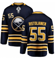 Men's Buffalo Sabres #55 Rasmus Ristolainen Fanatics Branded Navy Blue Home Breakaway NHL Jersey