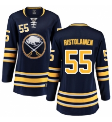 Women's Buffalo Sabres #55 Rasmus Ristolainen Fanatics Branded Navy Blue Home Breakaway NHL Jersey