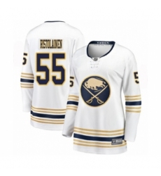 Women's Buffalo Sabres #55 Rasmus Ristolainen Fanatics Branded White 50th Season Breakaway Hockey Jersey