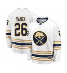 Youth Buffalo Sabres #26 Thomas Vanek Fanatics Branded White 50th Season Breakaway Hockey Jersey