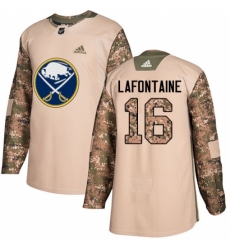 Men's Adidas Buffalo Sabres #16 Pat Lafontaine Authentic Camo Veterans Day Practice NHL Jersey