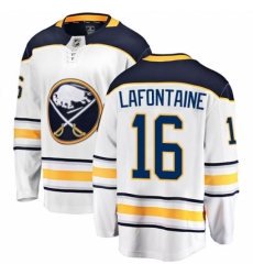 Men's Buffalo Sabres #16 Pat Lafontaine Fanatics Branded White Away Breakaway NHL Jersey