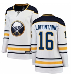 Women's Buffalo Sabres #16 Pat Lafontaine Fanatics Branded White Away Breakaway NHL Jersey