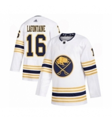 Youth Buffalo Sabres #16 Pat Lafontaine Authentic White 50th Season Hockey Jersey