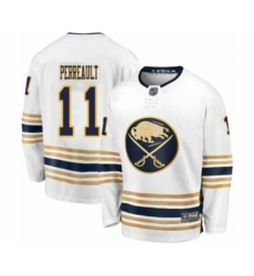 Men's Buffalo Sabres #11 Gilbert Perreault Fanatics Branded White 50th Season Breakaway Hockey Jersey