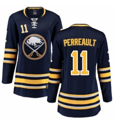 Women's Buffalo Sabres #11 Gilbert Perreault Fanatics Branded Navy Blue Home Breakaway NHL Jersey