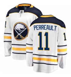 Youth Buffalo Sabres #11 Gilbert Perreault Fanatics Branded White Away Breakaway NHL Jersey